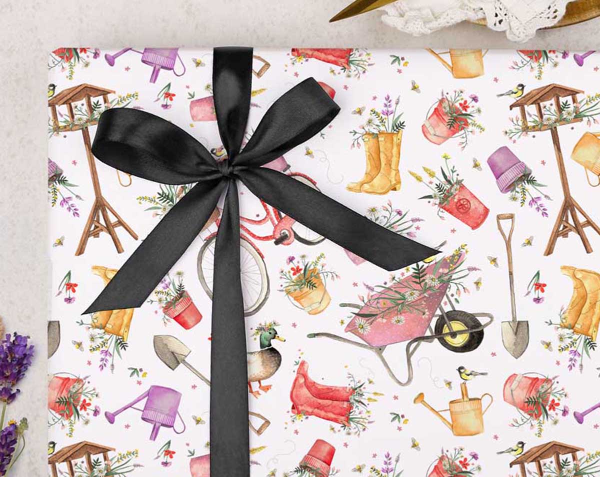 Traditional Garden Wrapping Paper